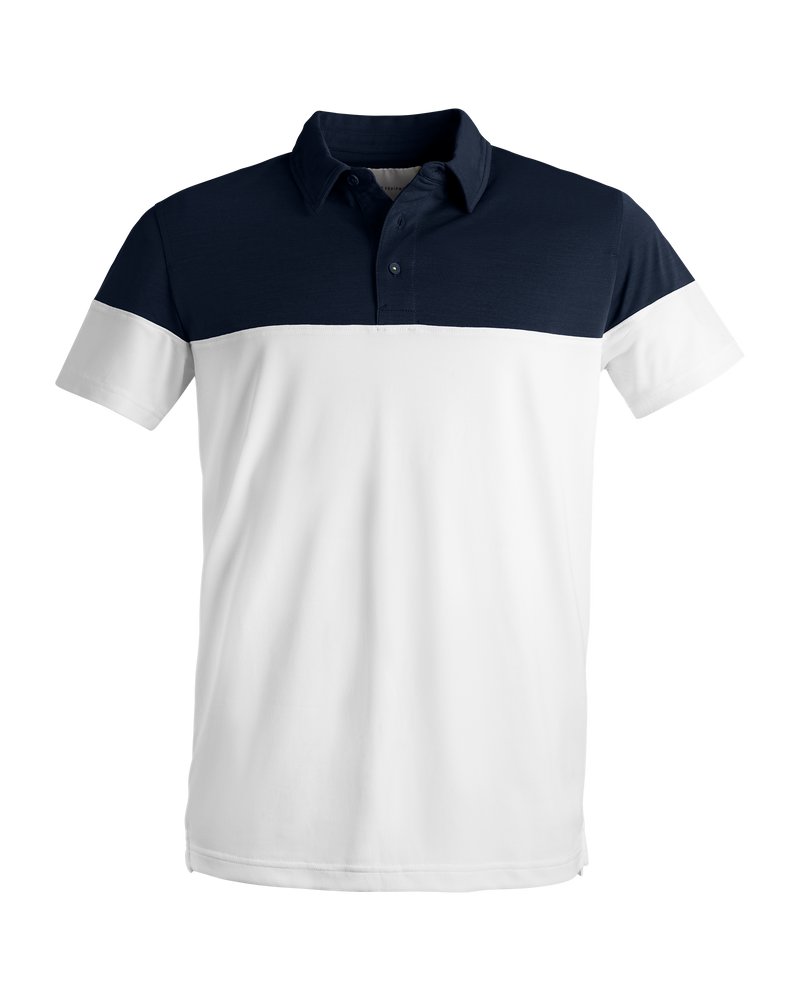 Blocked Polo - Masters White