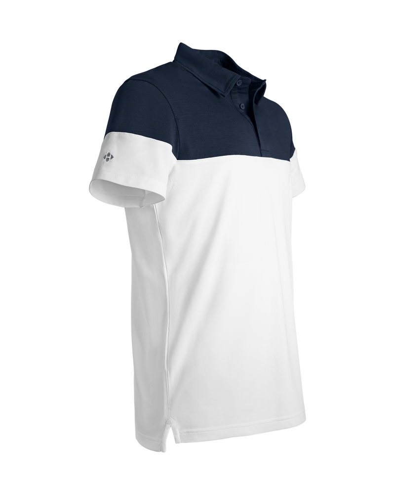 Blocked Polo - Masters White